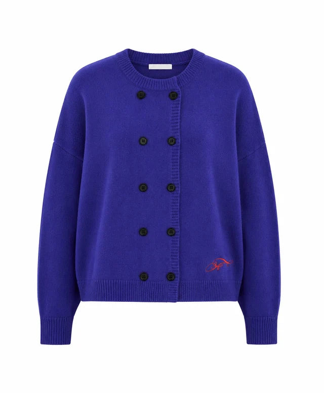 Cardigan CHICHI bleu électrique