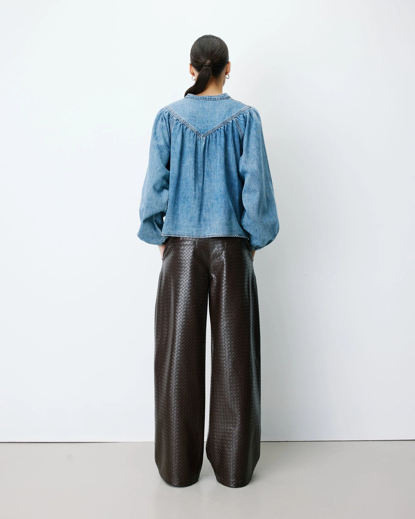 Camisa ANAELLE bleu jean