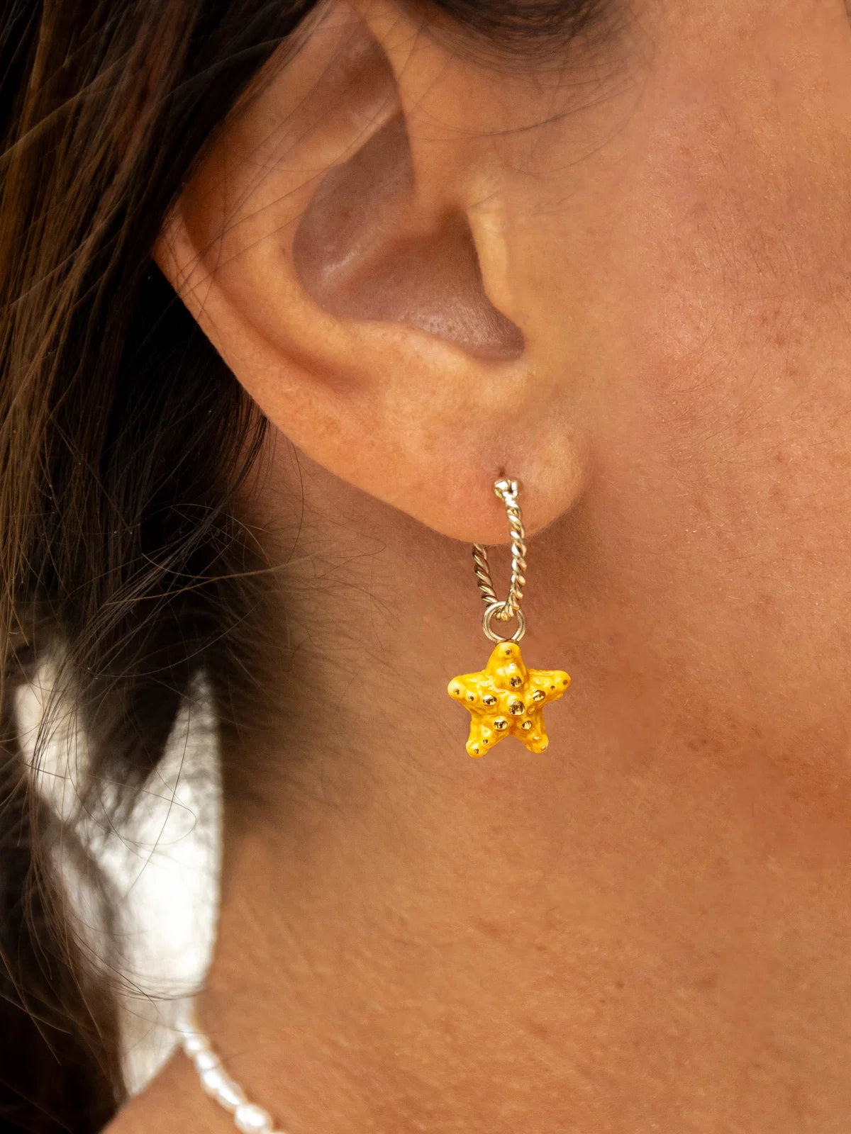 Brinco Étoile de Mer Jaune J861, Nach Bijoux