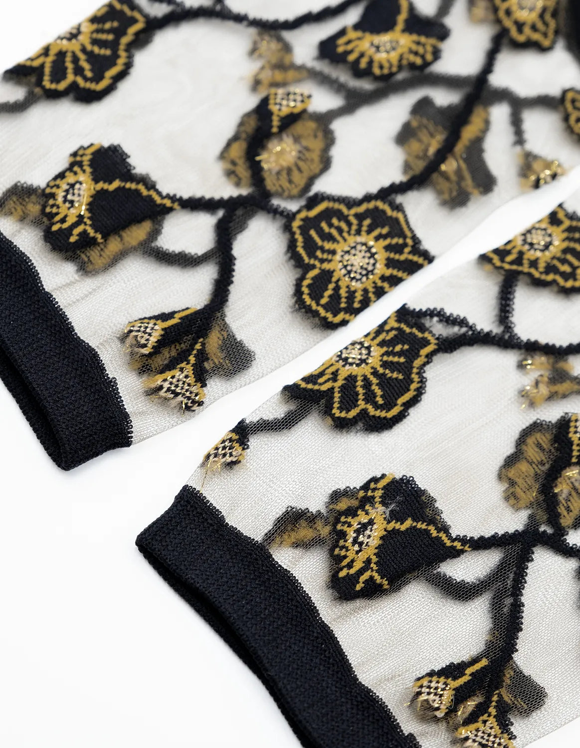 NAKAMEGURO Noir-Or socks