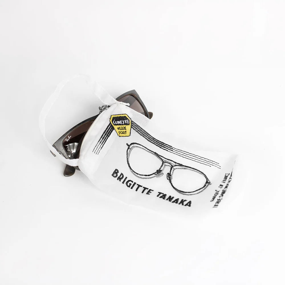 Bolsa em organza PORTE LUNETTE, Brigitte Tanaka