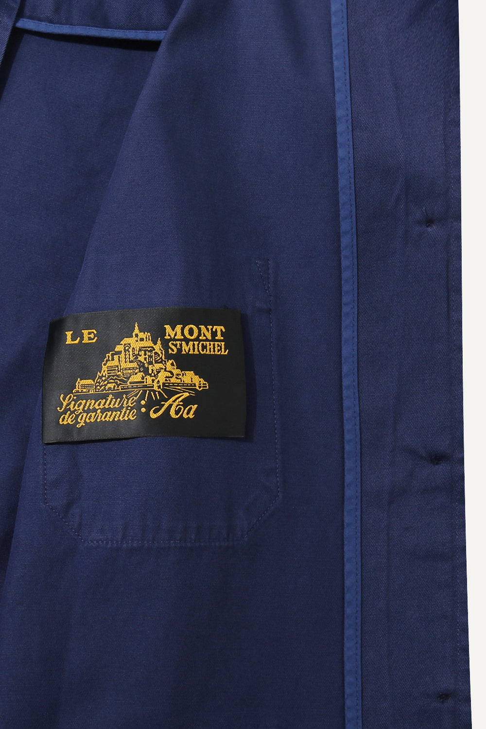 Casaco de trabalho em gabardina, azul vívido