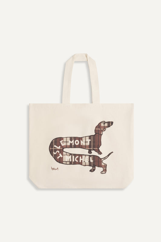 Tote Bag TECKEL castanho, Le Mont St Michel