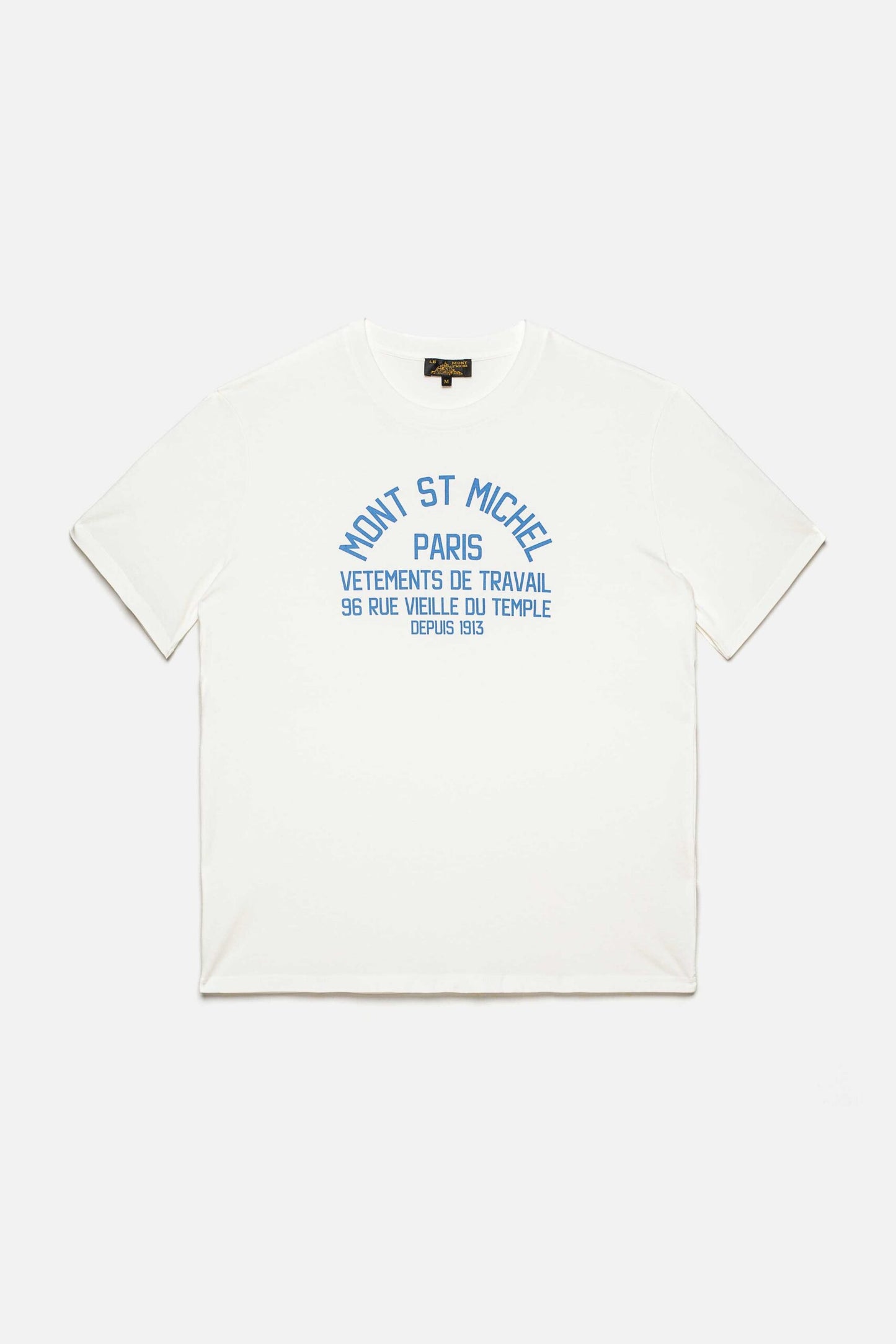 T-shirt TWAN branco-azul