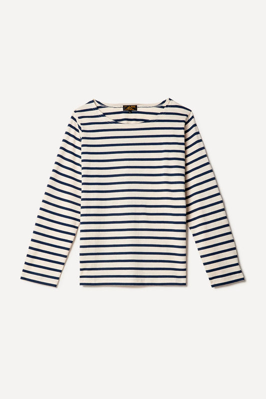 Marinière de manga comprida TILDA cru-azul marinho