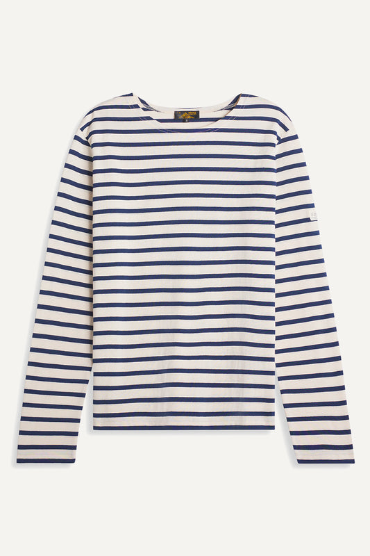 Marinière de manga comprida THURIN cru-azul marinho