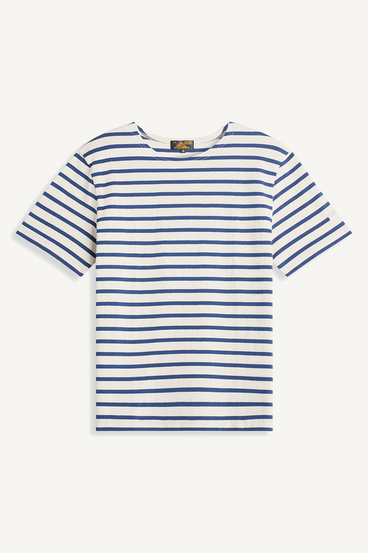 Marinière de manga curta THIBALT cru-azul marinho