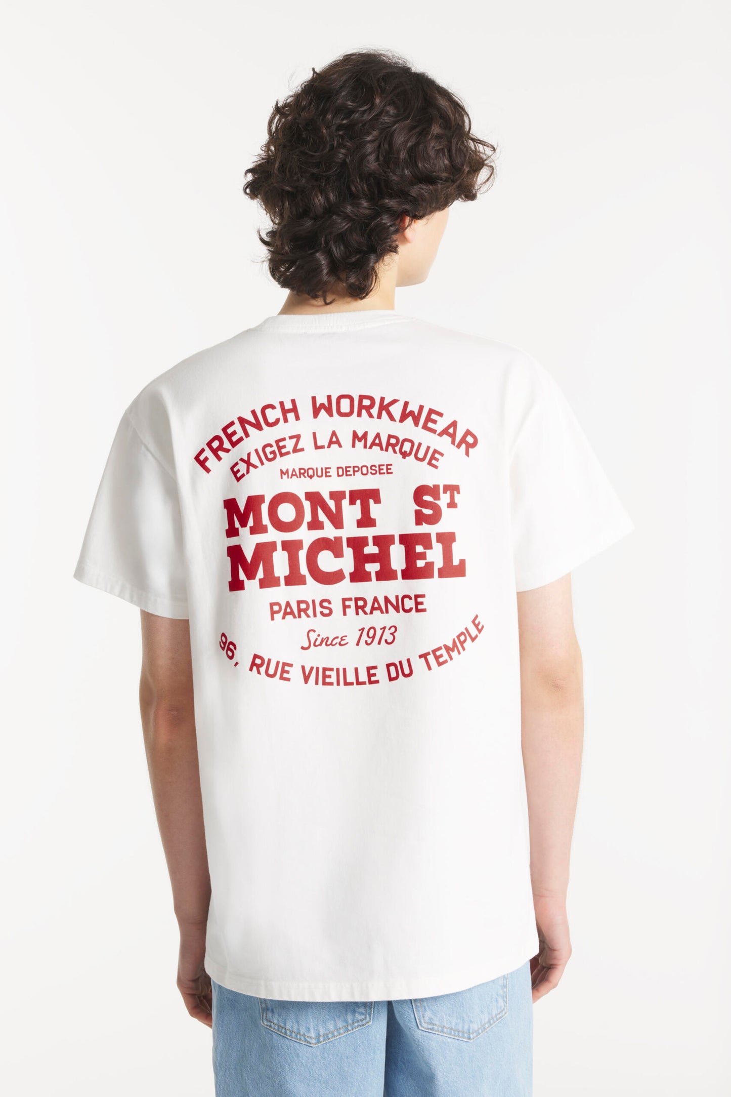 T-shirt TONIC branco-vermelho