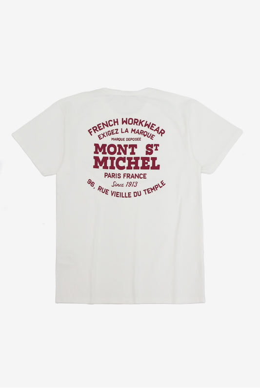 T-shirt TONIC branco-vermelho