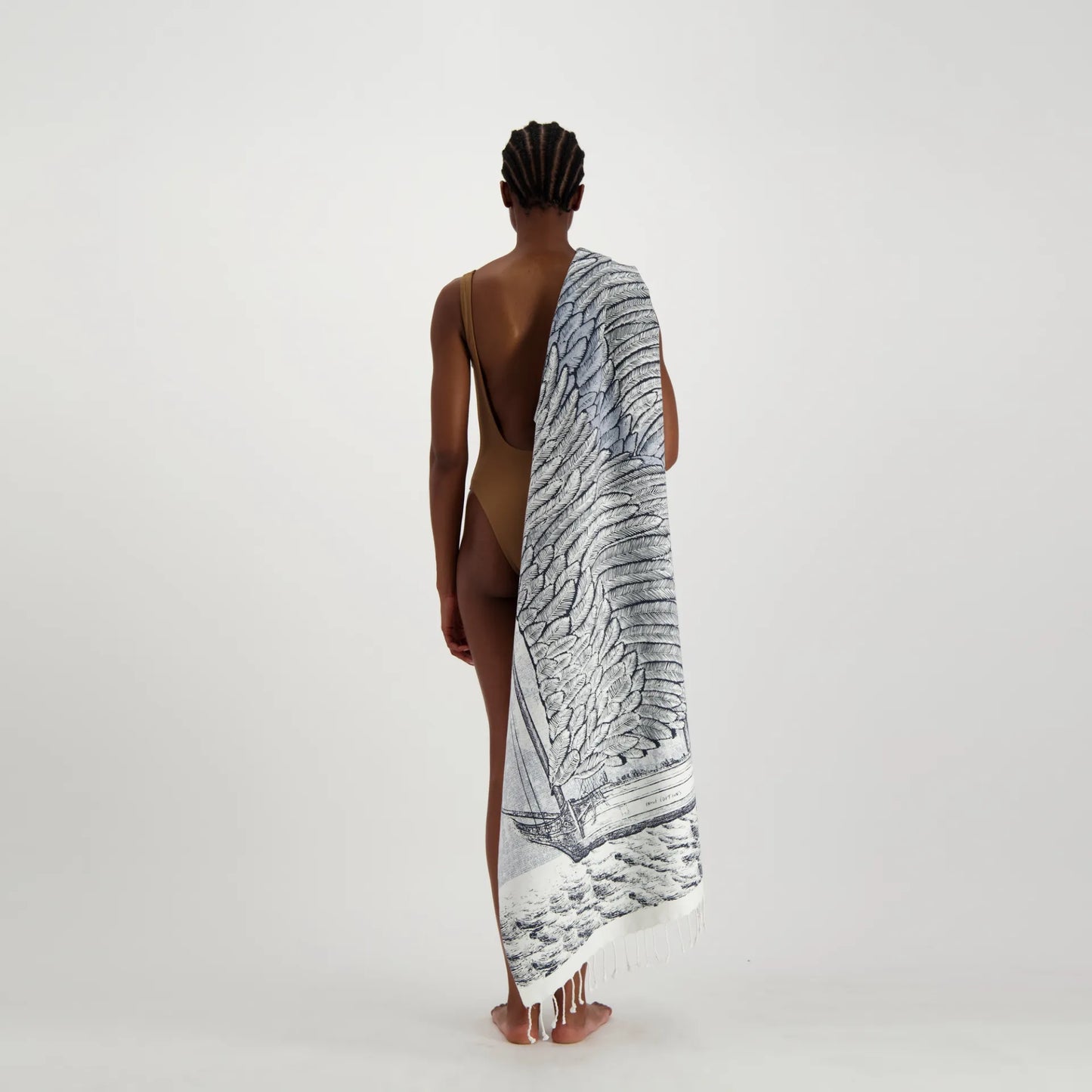 FOUTA 100 Philomene blanc, Inoui