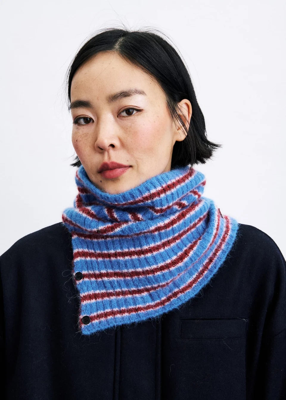 Gola de malha KIM, bleu électrique
