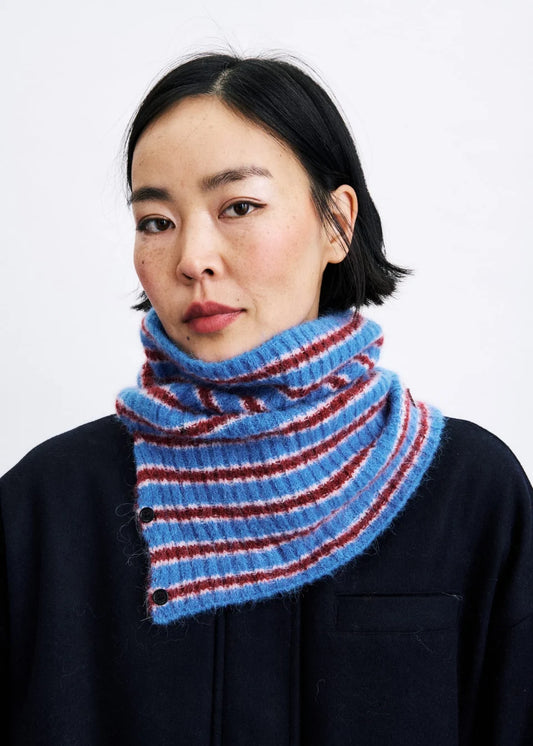 Gola de malha KIM, bleu électrique, FRNCH