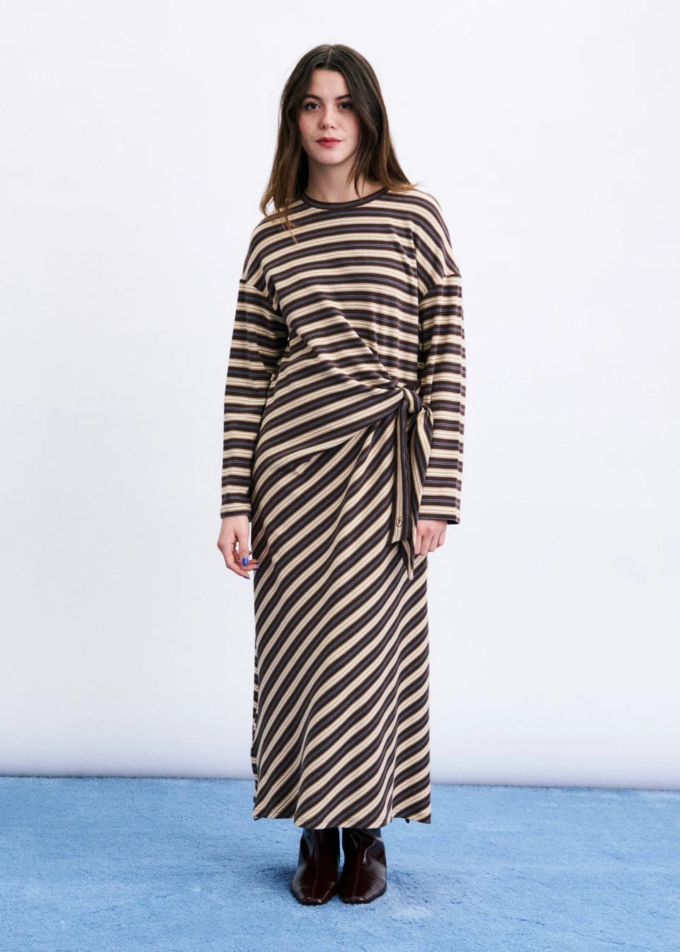 Vestido MIO marron glace