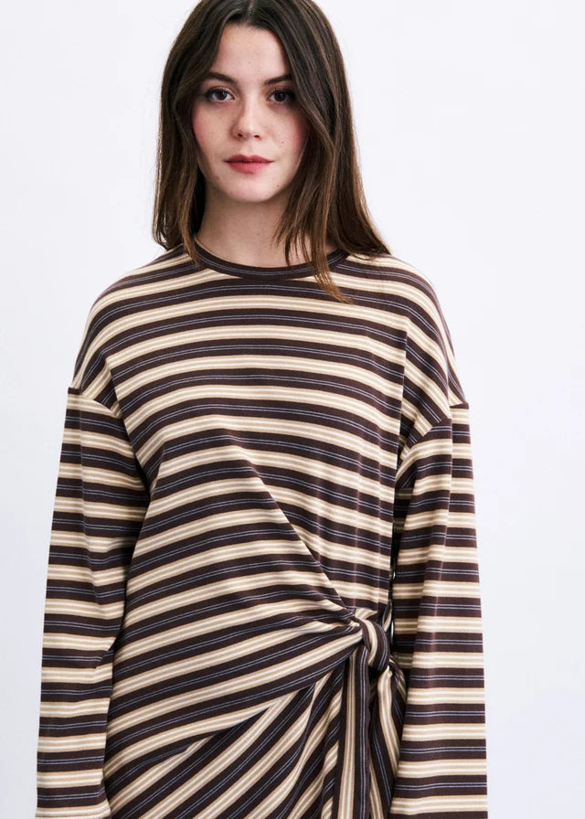 Vestido MIO marron glace