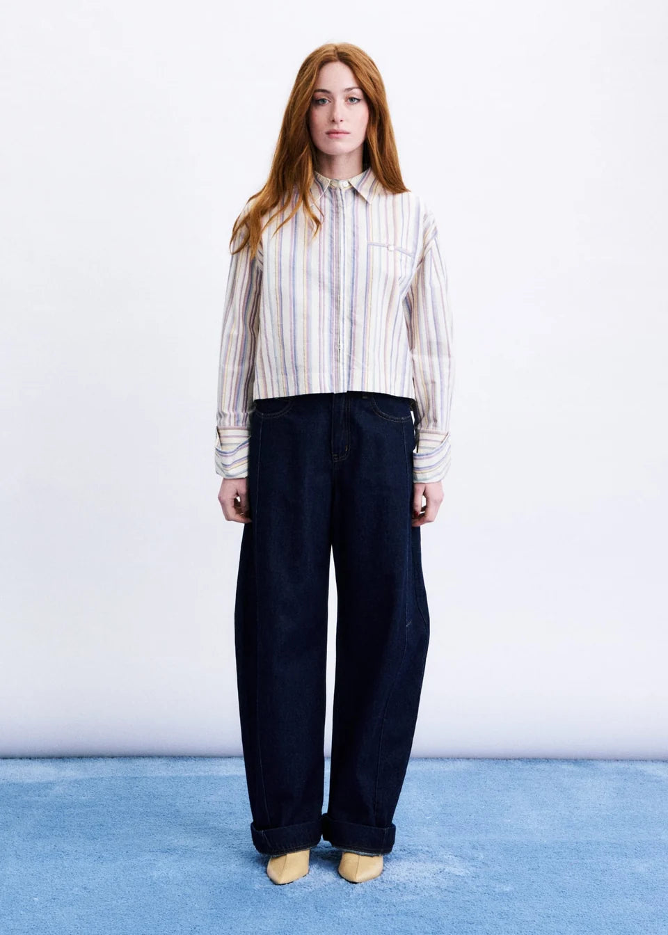 Camisa SOKCHO bleu clair, FRNCH