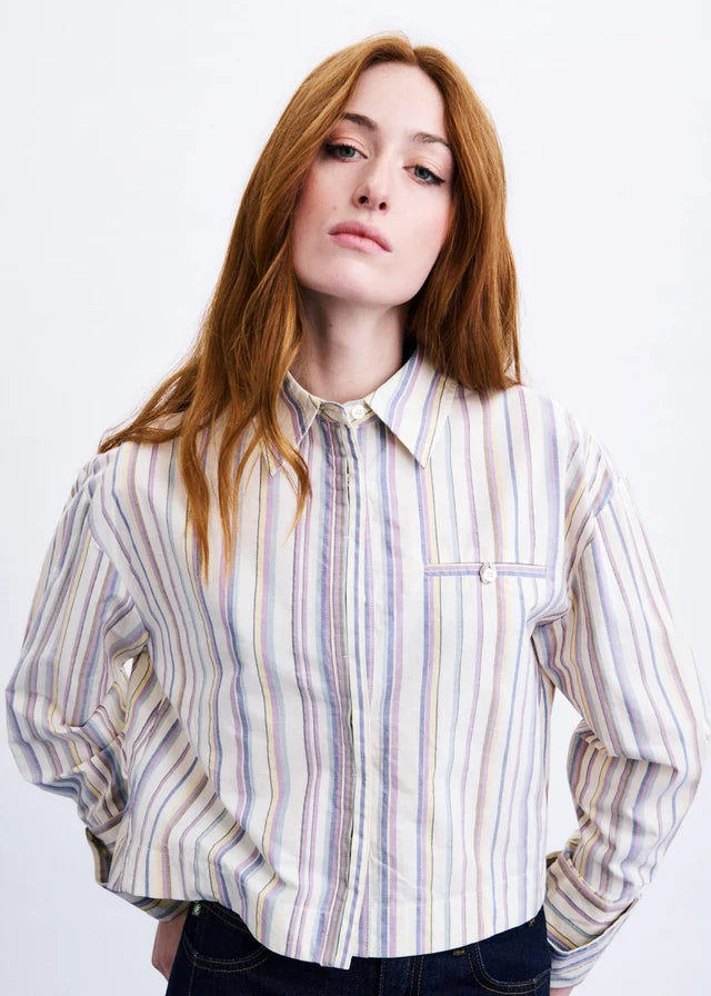 Camisa SOKCHO bleu clair, FRNCH