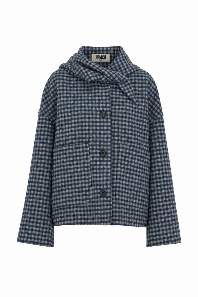 Casaco curto SHEFFIELD bleu marine, FRNCH