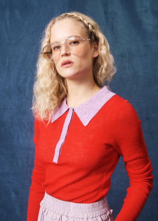 Polo GABRIELLA rouge, FRNCH