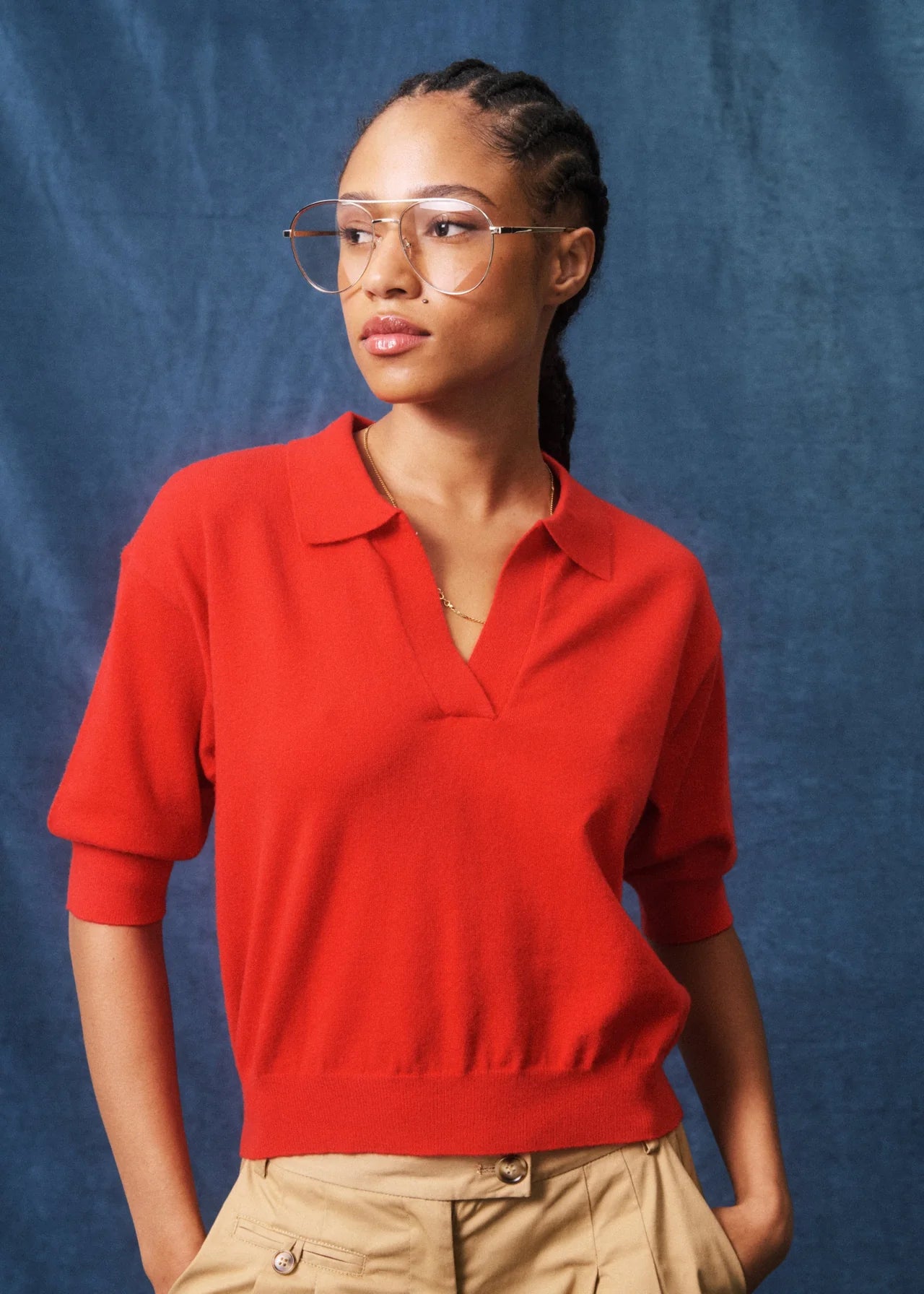 Polo SAMONA rouge, FRNCH