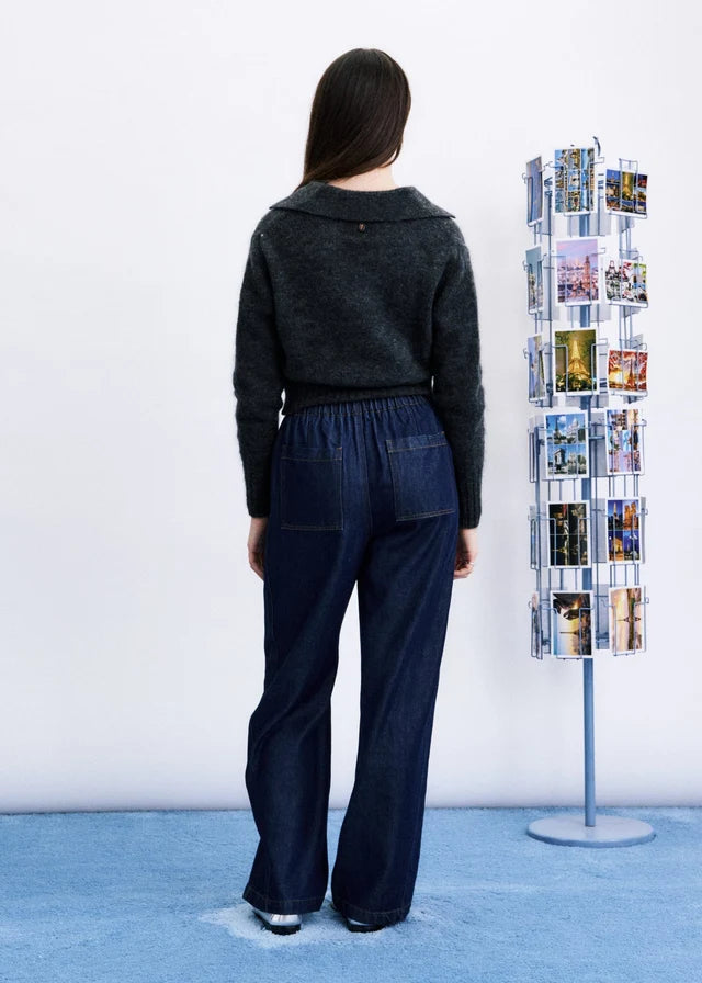 NAOMI navy blue shirt, FRNCH