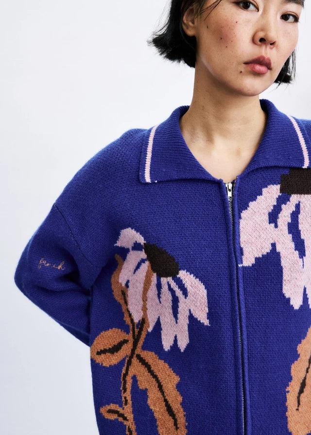 Cardigan WANDO bleu électrique, FRNCH