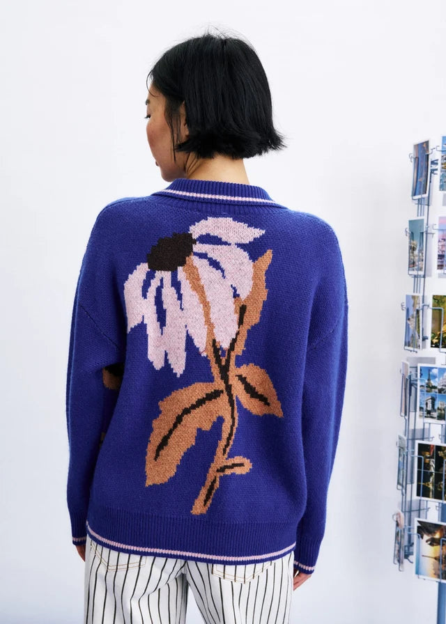 Cardigan WANDO bleu électrique, FRNCH
