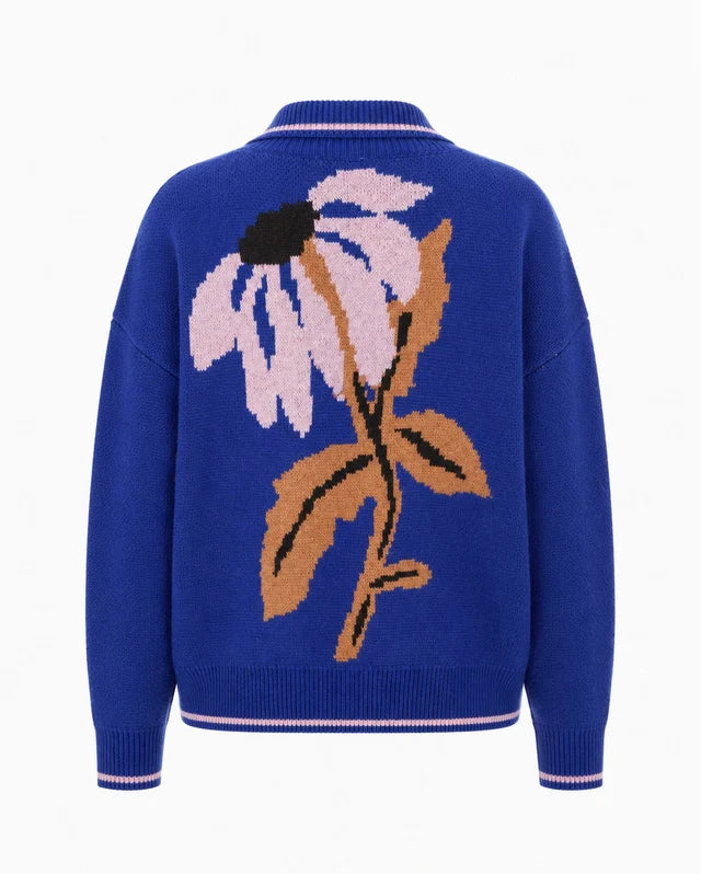Cardigan WANDO bleu électrique, FRNCH