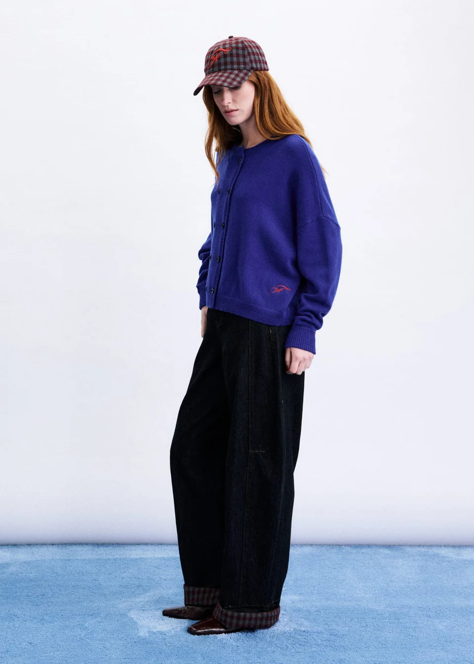Cardigan CHICHI bleu électrique