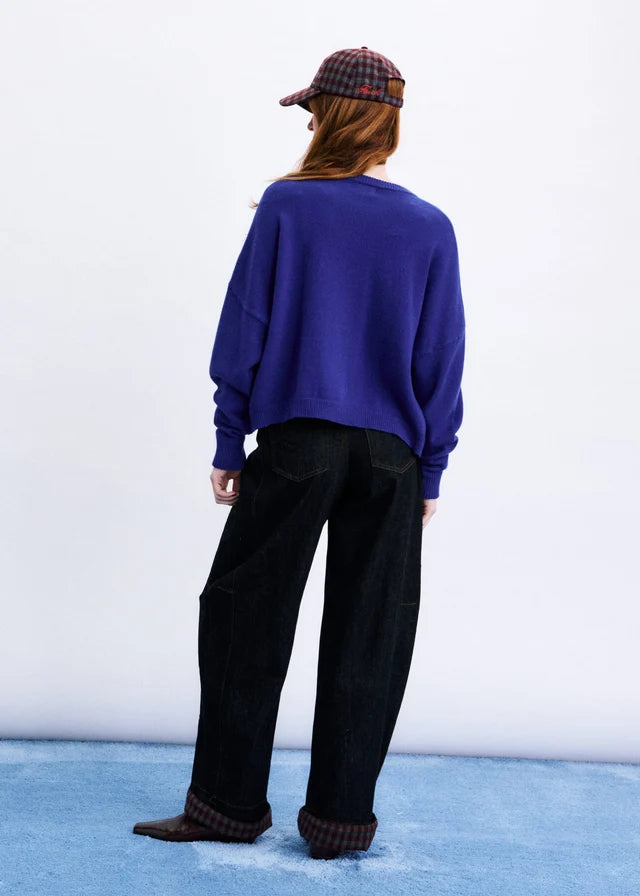 Cardigan CHICHI bleu électrique