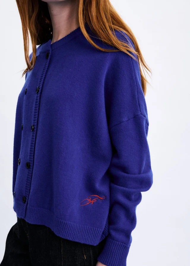 Cardigan CHICHI bleu électrique