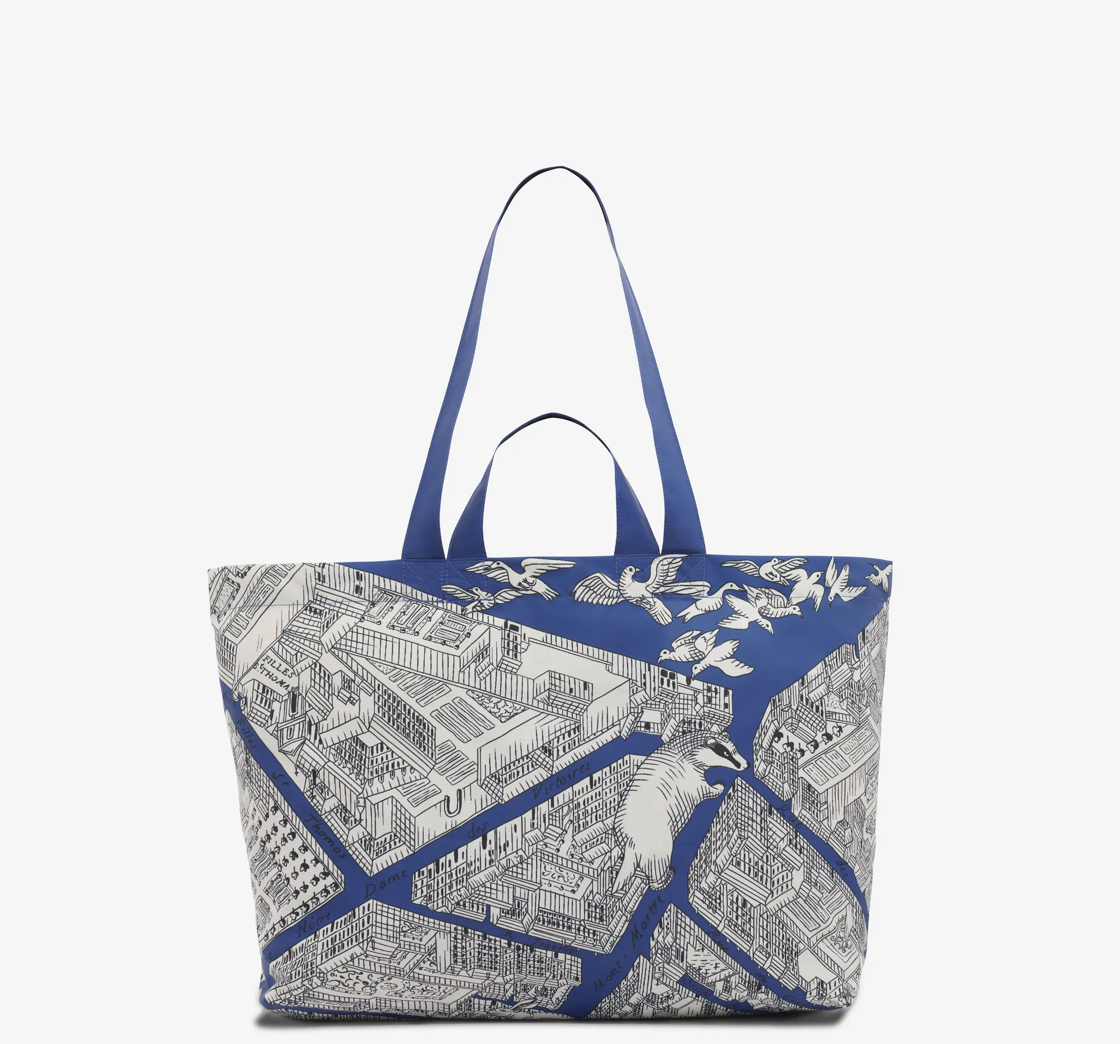 Maxi Shopping Bag TURGOT bleu, Inoui