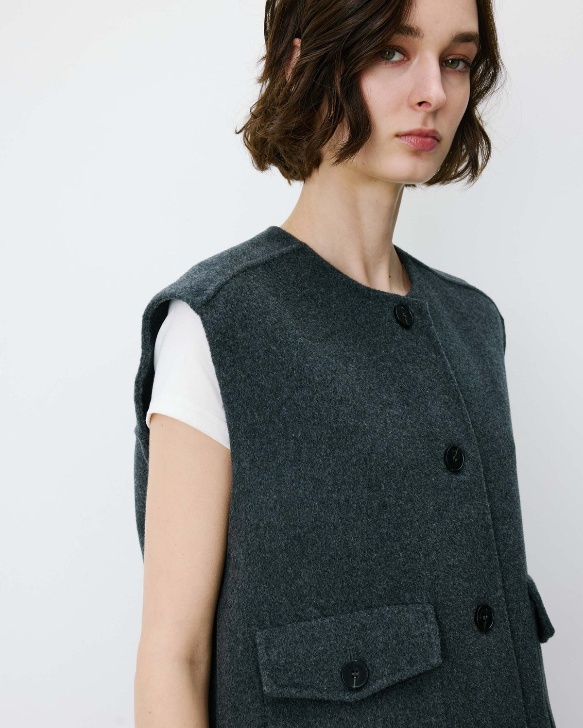 Colete oversize ADAGIO, antracite