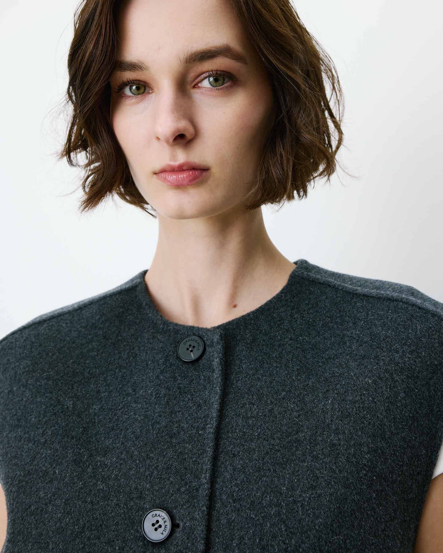 Colete oversize ADAGIO, antracite