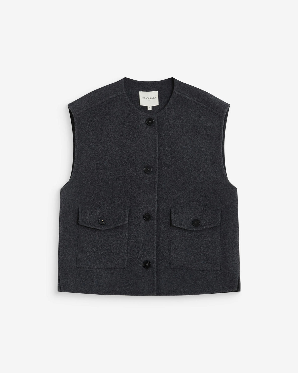 Colete oversize ADAGIO, antracite