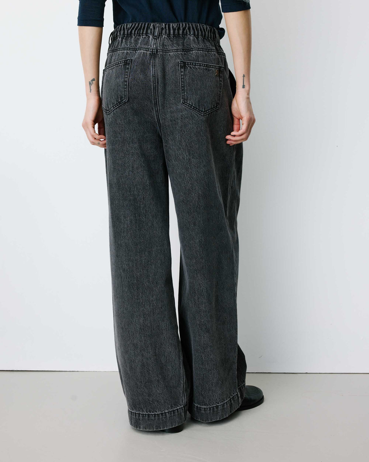 Jeans JOHN black washed