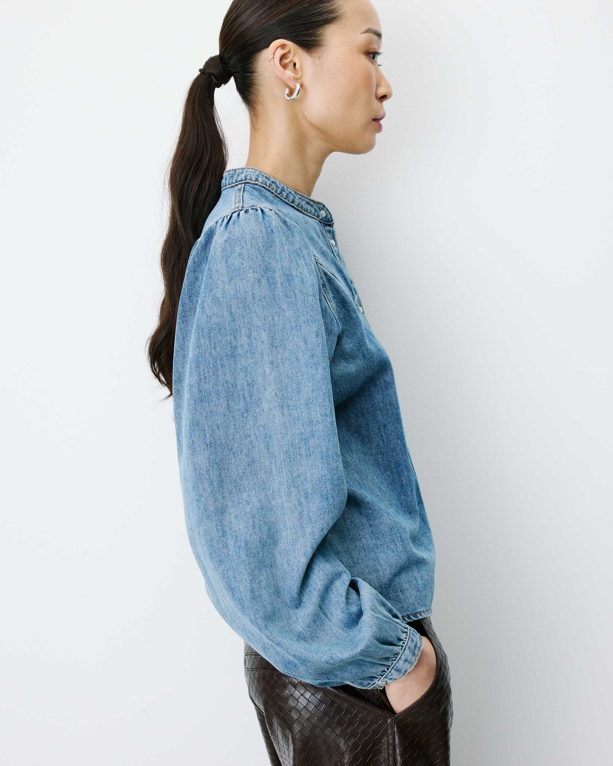 Camisa ANAELLE bleu jean
