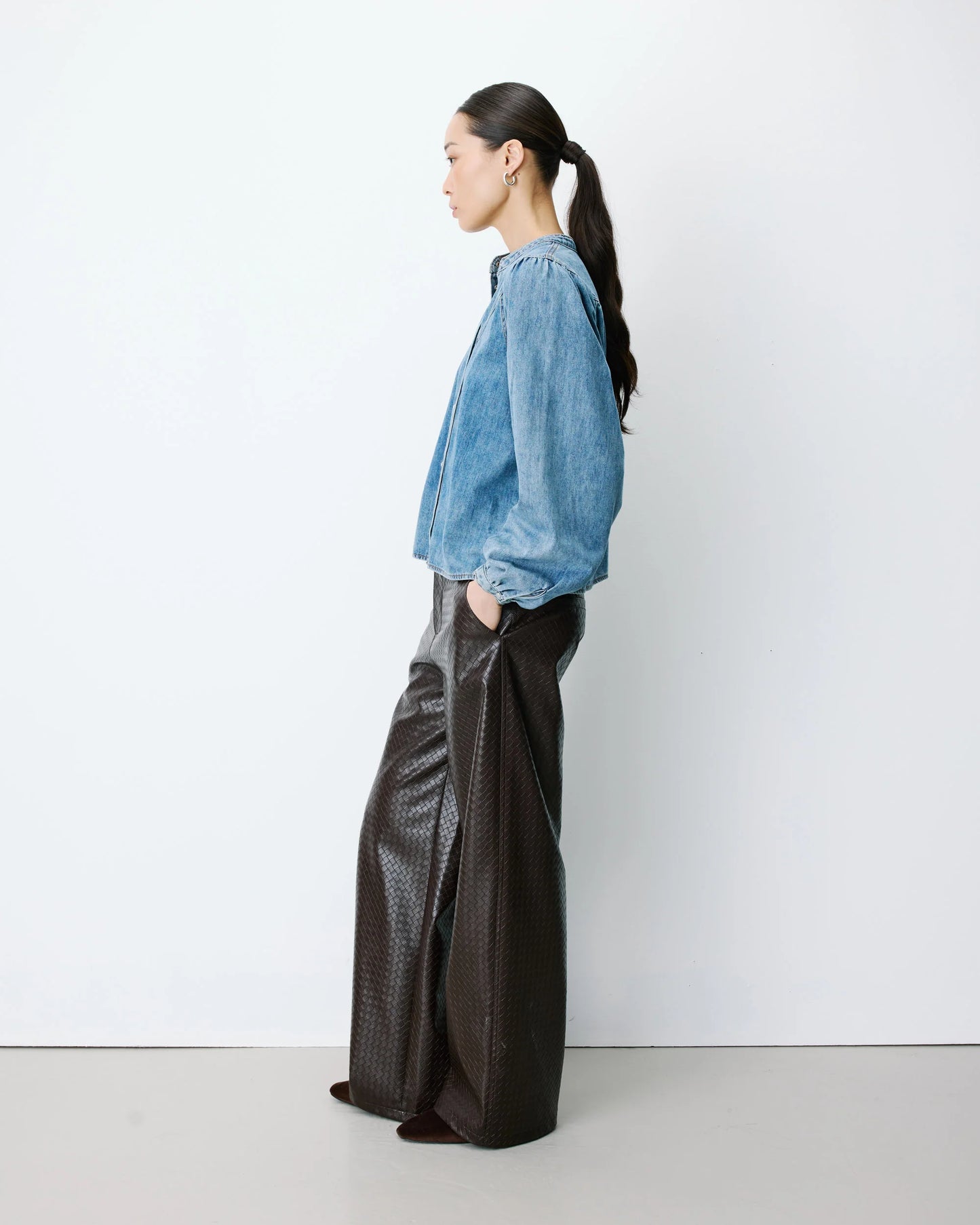 Camisa ANAELLE bleu jean