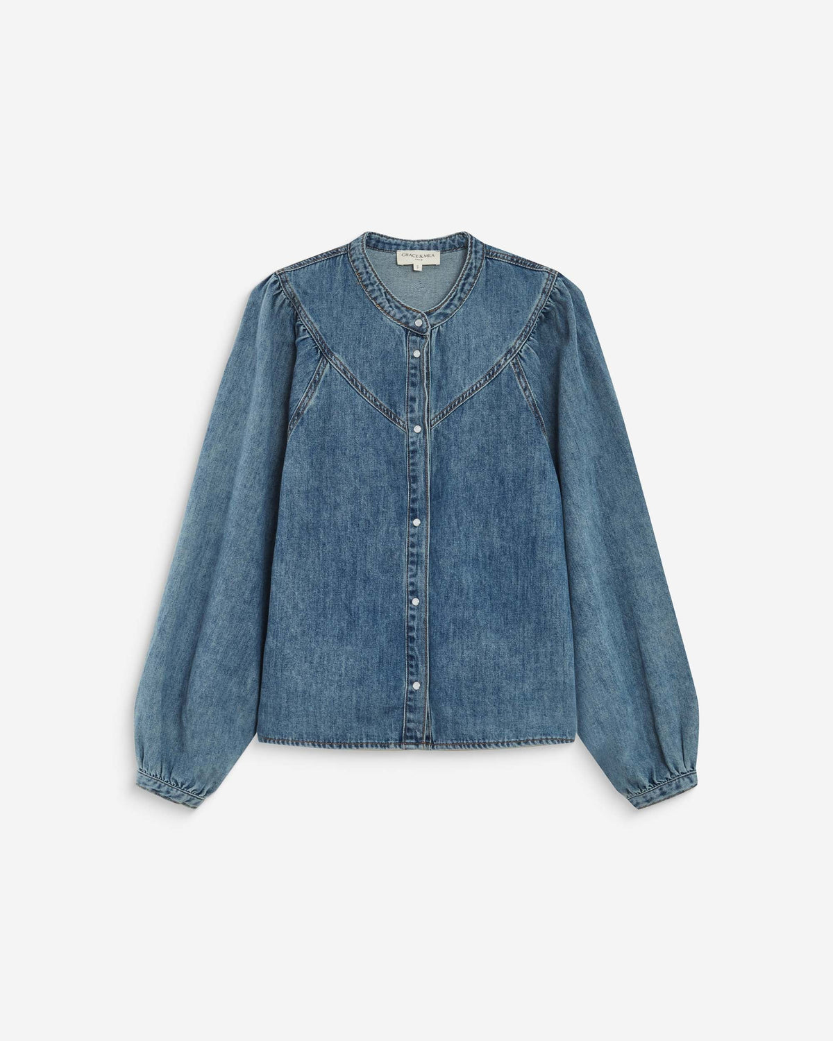 Camisa ANAELLE bleu jean