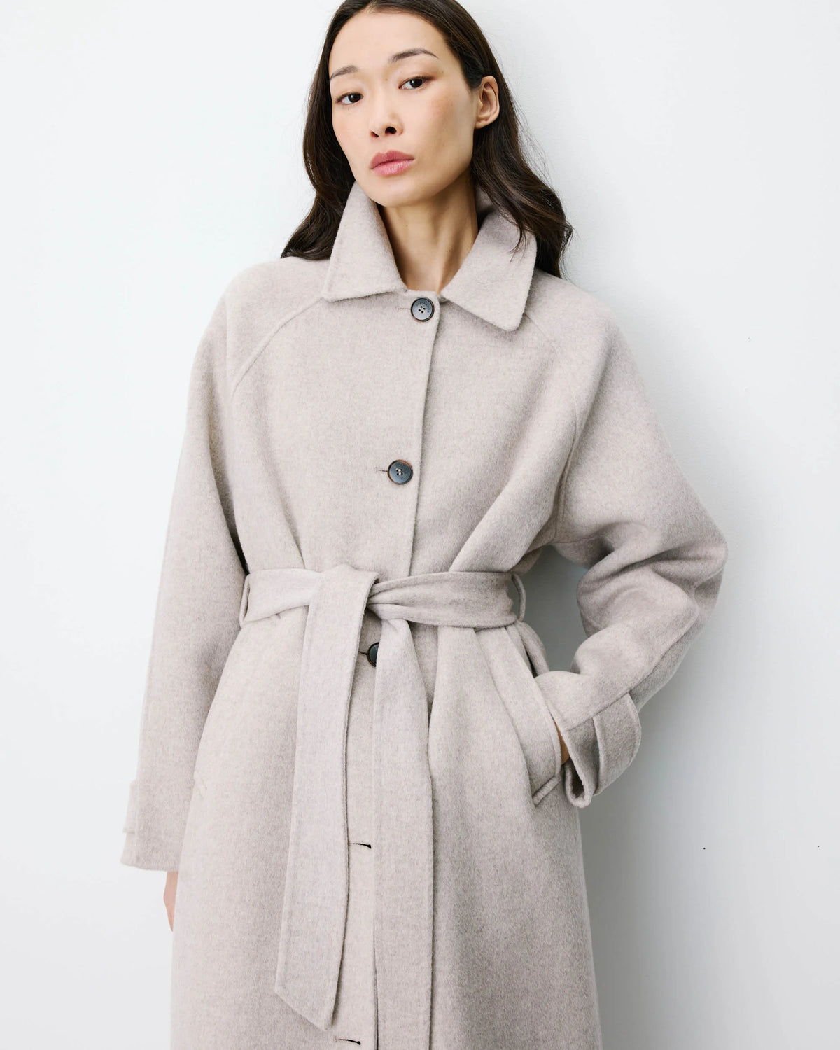 Casaco oversize ADAM sable