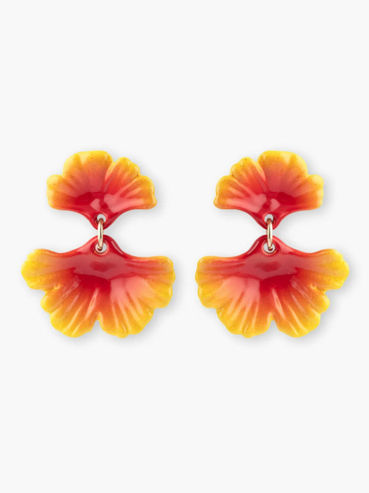 Brincos Feuilles de Ginkgo Orange J1029, Nach Bijoux