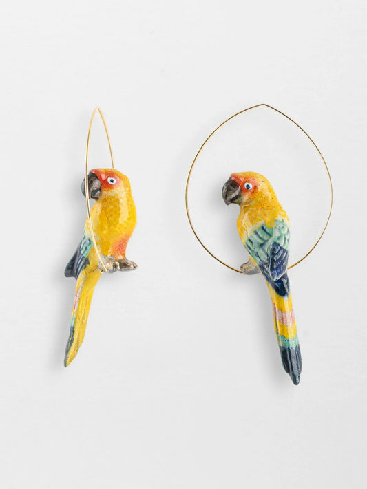 Brincos Oiseau Conure Soleil J256, Nach Bijoux