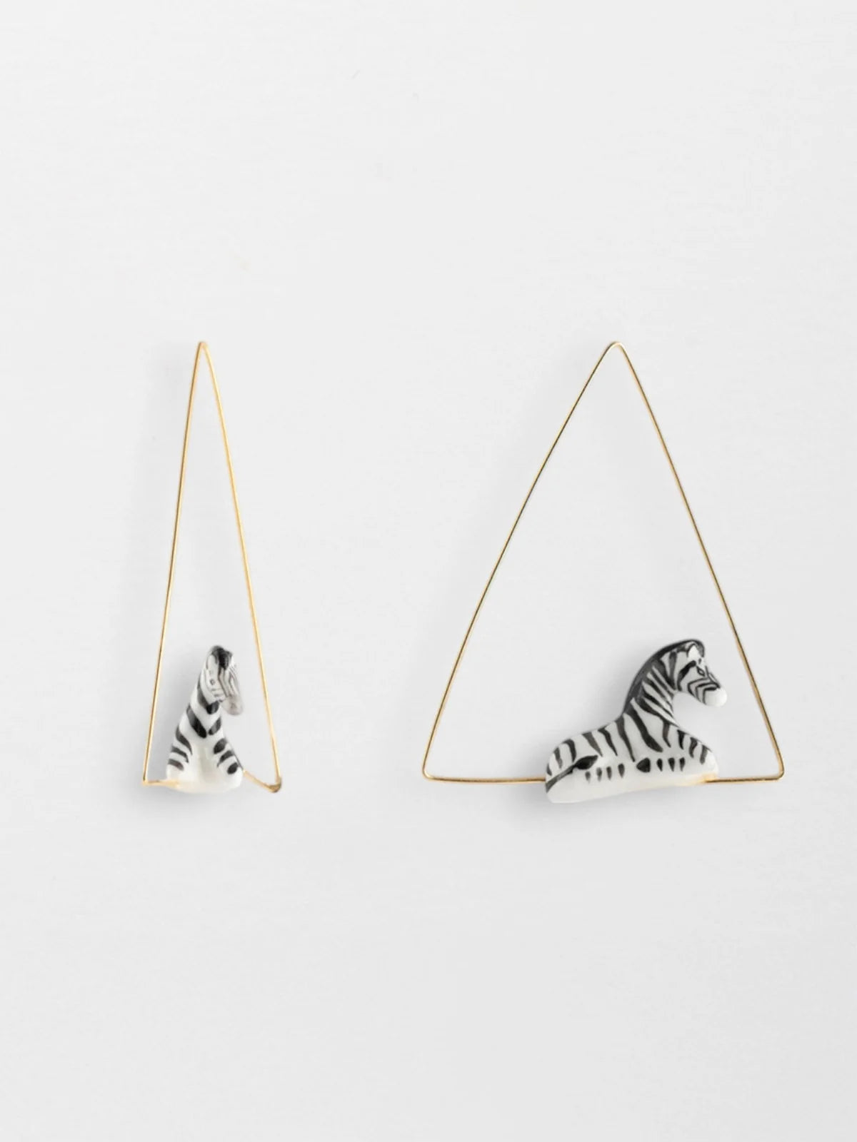 Brincos Triangle Zèbre J471, Nach Bijoux