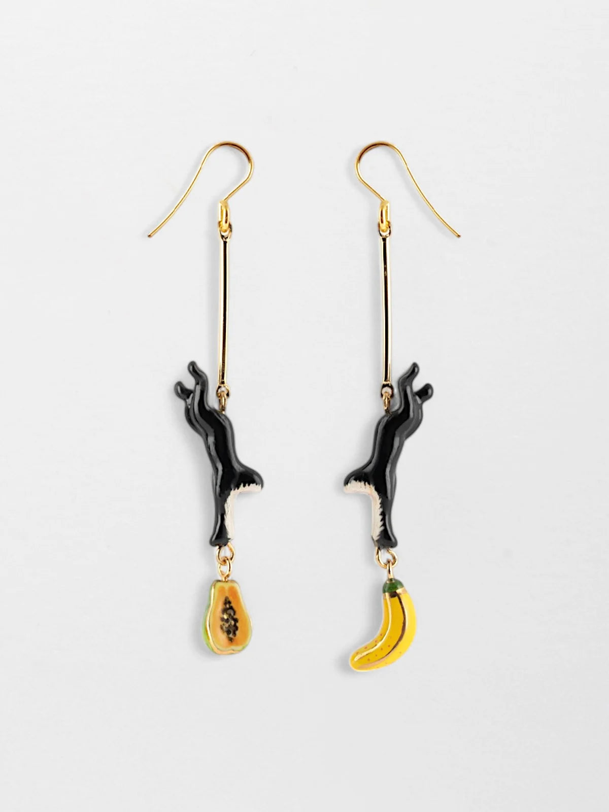 Brincos Capucin Noir & Fruits J769, Nach Bijoux