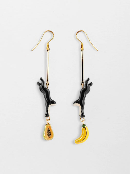 Brincos Capucin Noir & Fruits J769, Nach Bijoux