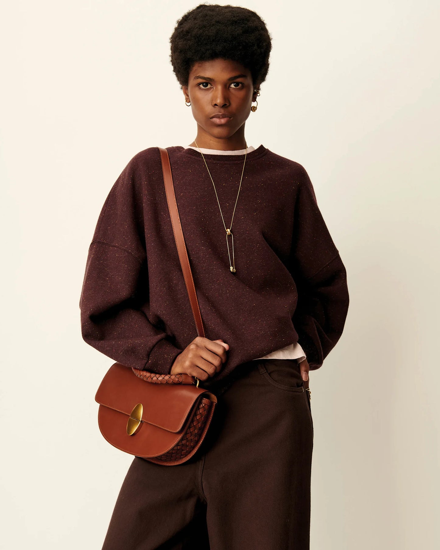 Sweatshirt CHEBBI ganache, Sessùn