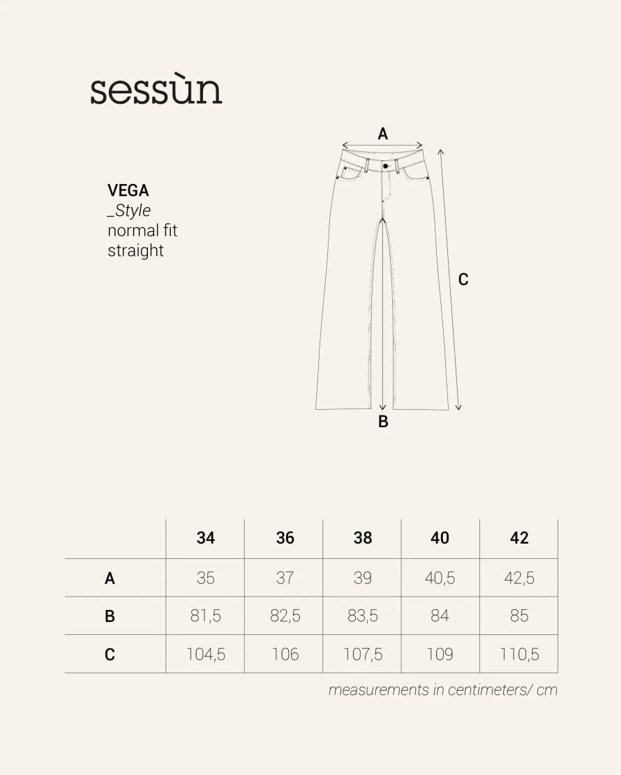 Jeans VEGA cool grey, Sessùn