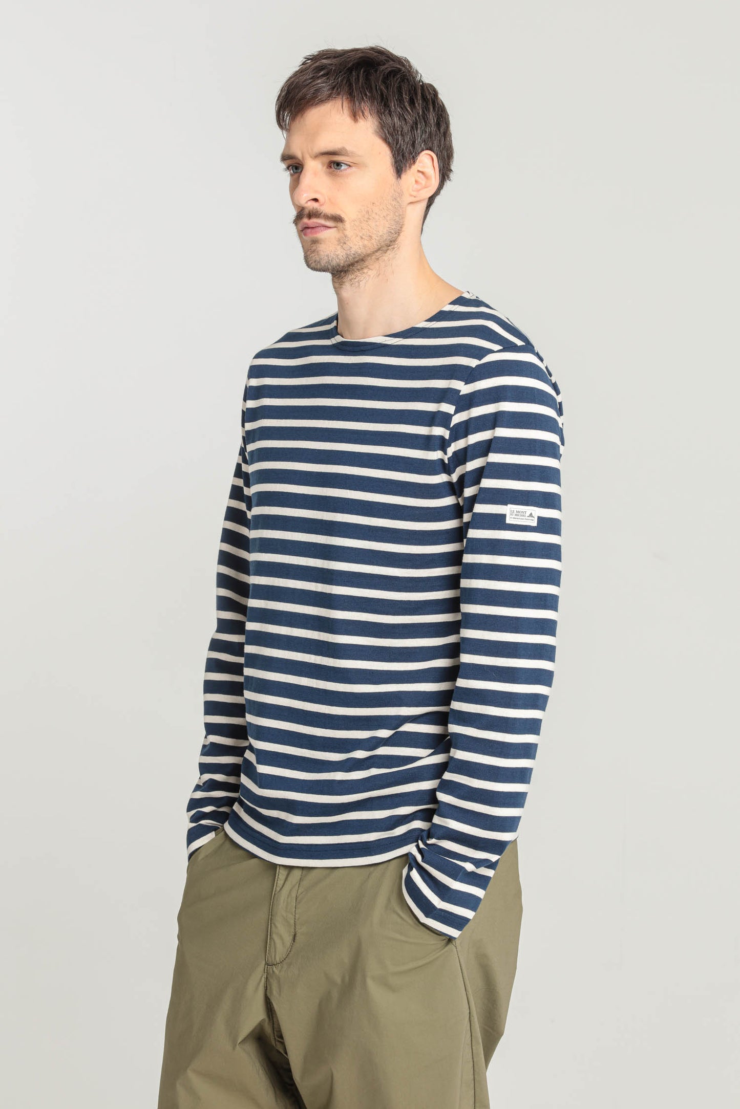 Marinière manga comprida THURIN azul marinho-cru