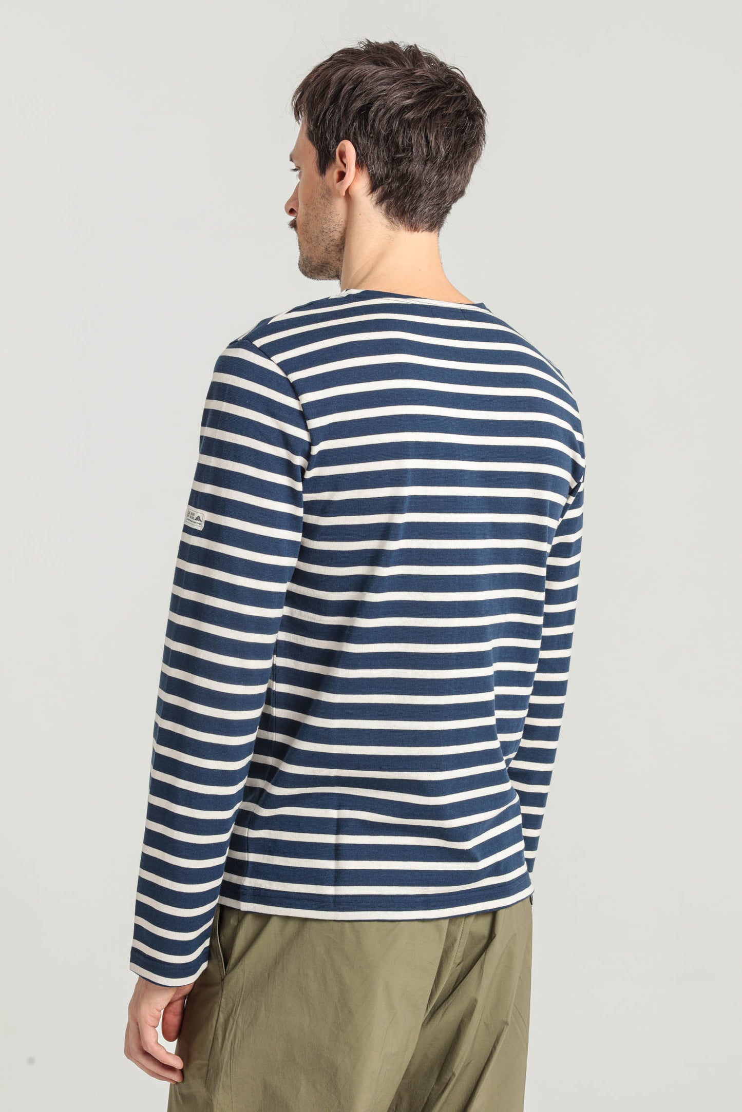 Marinière manga comprida THURIN azul marinho-cru