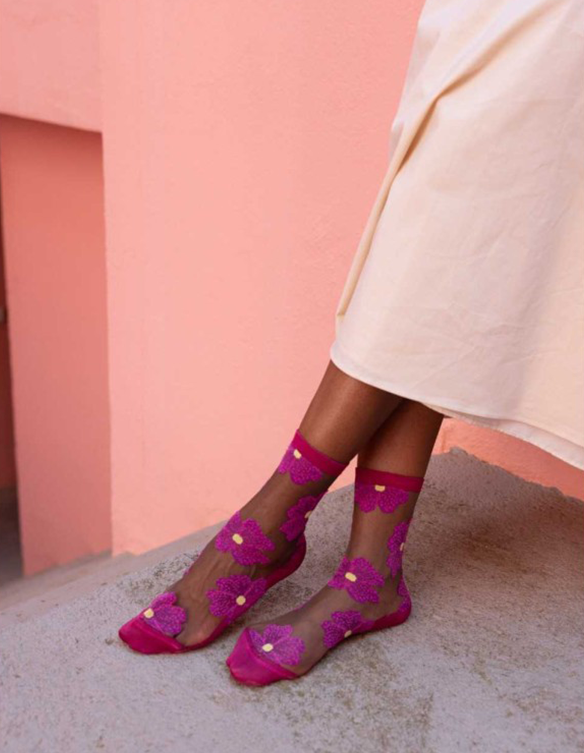 Murano Cream socks