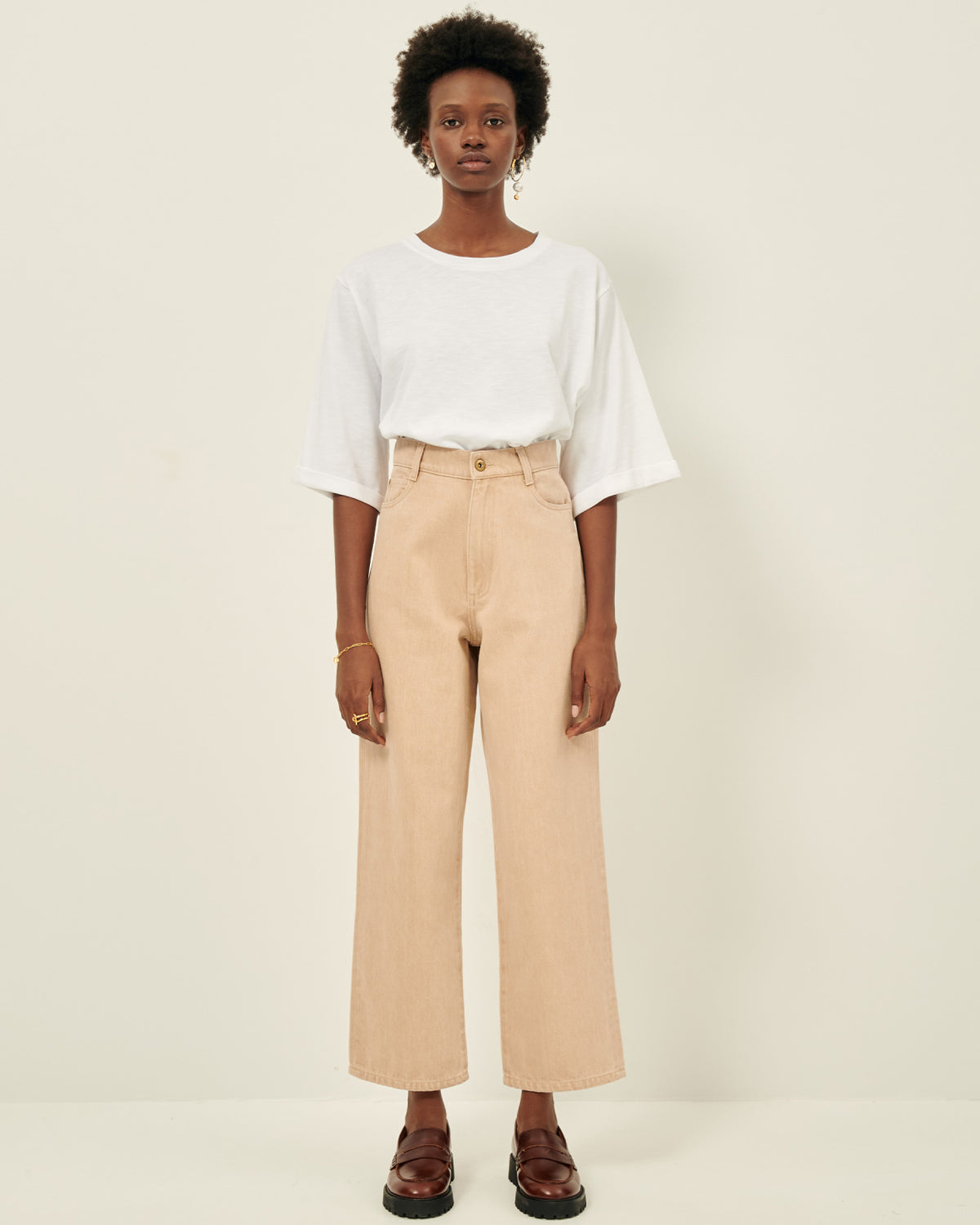 T-shirt DENYS optical white, Sessùn